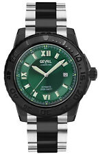 Gevril Men 3128B Seacloud Swiss Automatic Diver Limited Edition Green Dial Watch
