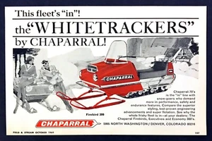 Chaparral Firebird 39 1970 moto de nieve foto ""White Trackers"" anuncio impreso vintage - Imagen 1 de 1