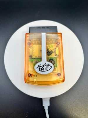 Mad Catz Wireless MicroCon PS2 Controller Receiver Dongle Orange - Tested - Image 1 of 4