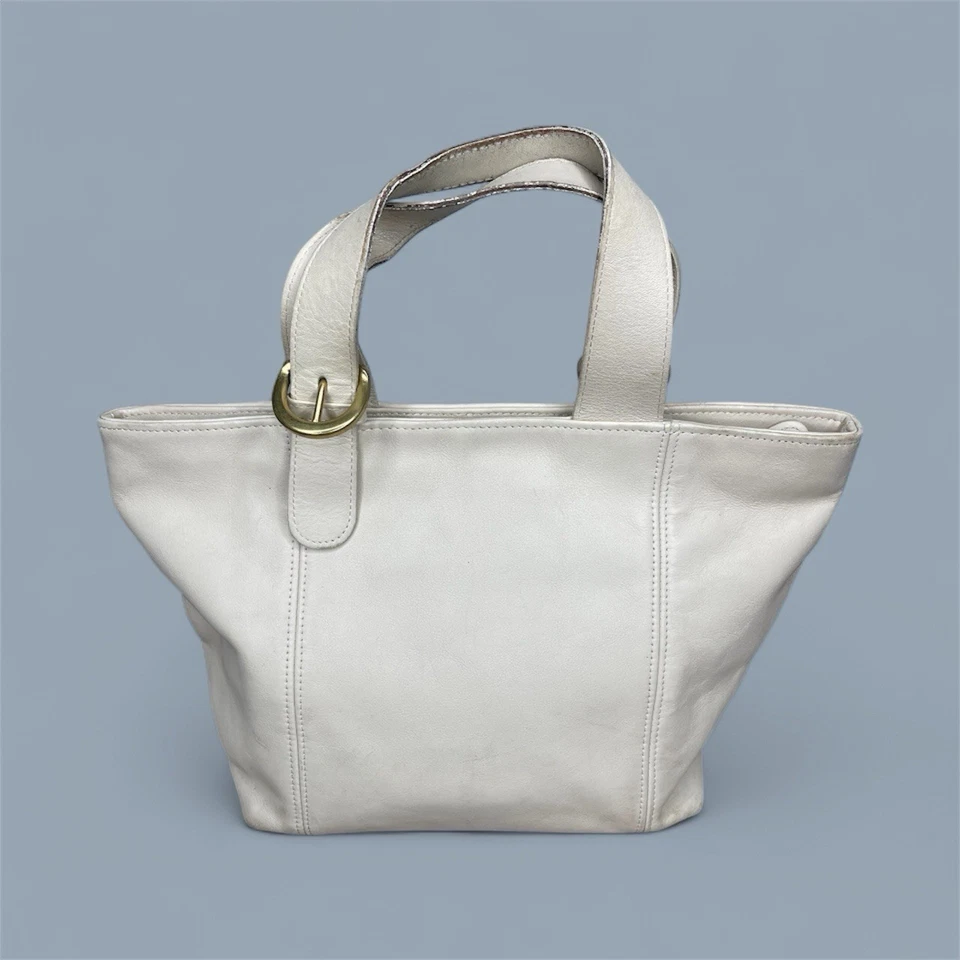 Bolso de mano Coach Waverly vintage de cuero crema 4133 Foto 1 de 1