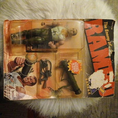 RAMBO: враг Рэмбо: сержант Havoc винтажная фигурка 1985/86 новый! как новый на картонке - Изображение 1 из 3
