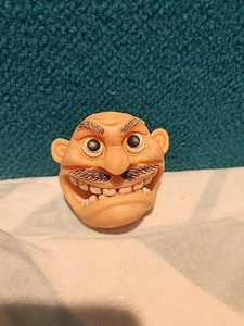 1980s ANTHRAX THE NOT MAN Mascot Rubber FINGER PUPPET Face Ugly Vintage - Picture 1 of 2