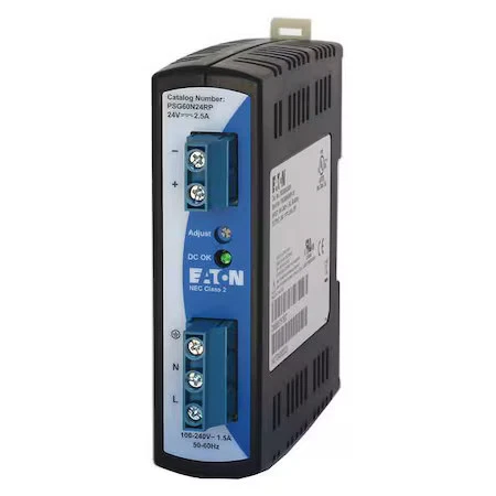 Fuente de alimentación Eaton Psg60n24rp DC, 100/240V AC, 24V DC, 60 W, 2,5 A, riel Din Foto 1 de 1