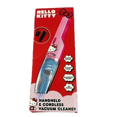 Aspiradora de mano inalámbrica Hello Kitty rosa y azul NUEVA Foto 1 de 3