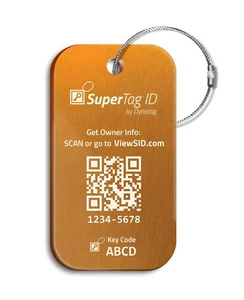 ® Sentry Serie massives Metall webfähiger intelligenter Kofferanhänger ID + Stahlschlaufe, ein... - Bild 1 von 5