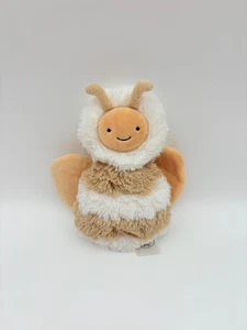 Slumberkins Honey Bee Plush Brown White Striped Sitting Smiling Lovey Toy 8" - Picture 1 of 7