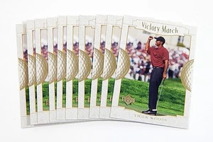 Lote de (10) 2001 Upper Deck Tiger Woods Victory March RC #151 - Imagen 1 de 2