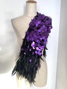 Dries Van Noten Damen Accessoires Feder Schal Schalldämpfer Limited Edition Rarität Pop - Bild 1 von 7