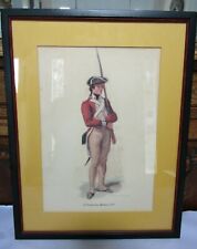 Vintage Revolutionary Soldier Print- 1st PA Battalion- Desvarreux Larpenteur 