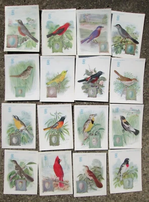 1927 Set of 16 American Song Bird Trading Cards Singer Sewing Machines EUC! - Image 1 of 4