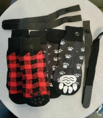 Lindos calcetines transpirables antideslizantes para perros con correas tracción antideslizante para gatos perros Foto 1 de 4