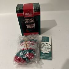 Vintage 1991 Hallmark Handcrafted Ornament 'Mom and Dad' Stocking W/ Box