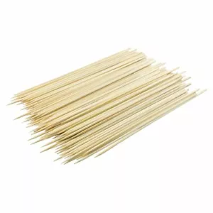 300 X Bamboo Wooden Skewers Cocktail Sticks Buffet Burger BBQ Party Olive Fruits - Picture 1 of 12