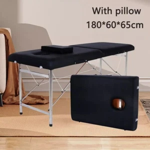 Foldable Massage Table Aluminium Portable Beauty Bed Therapy Tattoo Waxing - Picture 1 of 8