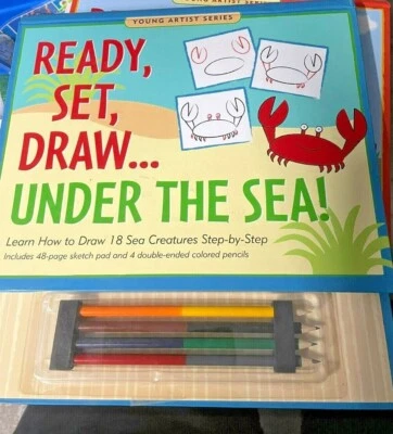 Under the Sea Drawing Book with Pencils - Image 1 of 4