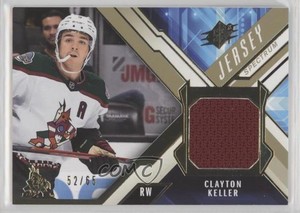 2021-22 SPx Jersey Gold Spectrum /65 Clayton Keller #J-CK
