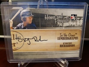 2011 ITG Heroes and Prospects Lumbergraphs /100 D'Vontrey Richardson #L-DR Auto