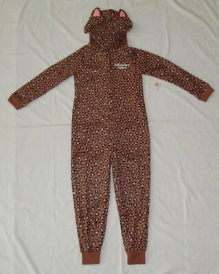 Pijama de una pieza talla 6 7 8 10-12 manta para dormir Unión con capucha guepardo polar Foto 1 de 4