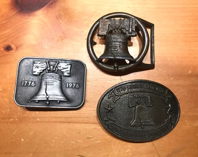 LOTE DE 3 FIVELAS DE CINTO LIBERTY BELL - INDEPENDÊNCIA BELL - Imagem 1 de 4