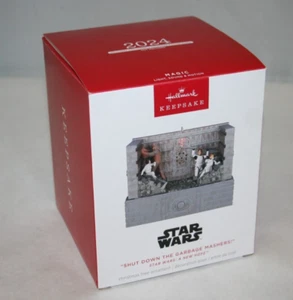 Hallmark Star Wars "Shut Down the Garbage Mashers" Ornament Sound QXI7441 NEW - Picture 1 of 5