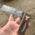 Vintage Brass & Rose Wood Inlaid Try-Square - Carpenter Tool - 6"