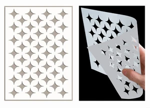 Diamond Stencil Allover Pattern Paint Wall Furniture Reusable Crafts Art TE126 - Picture 1 of 22