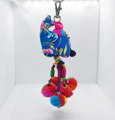 KEY CHAIN ELEPHANT GIFT FASHION HANDMADE BY THAI HILL TRIBE HMONG - Image 1 of 4