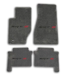 Jeu de 4 tapis de sol moquette gris avec logo Jeep Grand Cherokee SRT 8 2005-2008 - Photo 1/7