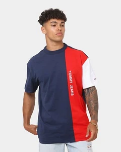 NWT Mens Tommy Jeans Tommy Hilfiger Short Sleeve Tee XS S M L - Picture 1 of 13