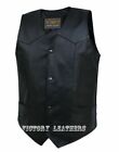 Men's Leather Motorcycle Vest Big & Tall Chest Size 40Tall 0612.Tall