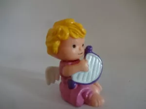 Weihnachten / Engel mit rosa Gewand spielt Harfe - Bild 1 von 2