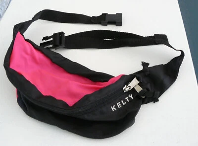 Riñonera KELTY Vintage ROSA CALIENTE Y NEGRA Adulto Años 80/90 Pequeña Nylon PRÍSTINA Foto 1 de 4