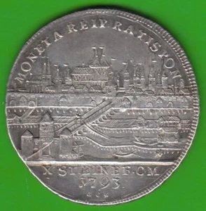 Coin Regensburg Convention Thaler 1793 City View City View Pretty Leipzig - Picture 1 of 3