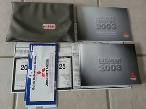 03 Mitsubishi Outlander owners manual set - Imagen 1 de 1