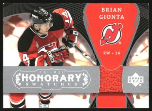 2007-08 Upper Deck Trilogy Honorary Swatches #HSGI Brian Gionta Jersey
