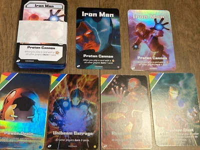 2022 Uno Ultimate Marvel Add-On IRON MAN Collection. Set W/ 6 Rare Foils!! - Image 1 of 4