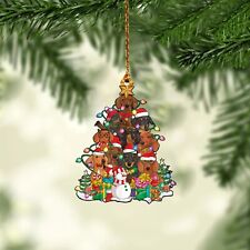 Dachshund light Christmas Ornament, dog  lover tree Christmas Ornament decor