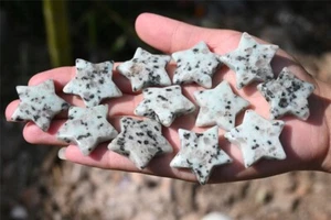 1 pieza estrella de jaspe de kiwi natural estrella de cinco puntas - Imagen 1 de 6