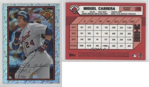 2014 Bowman Chrome 1989 is Back Silver Diamond Refractor Miguel Cabrera