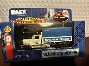 Imex New AMERICAN Classic Trucks BLUE STAR CEMENT Diecast HO Scale 1:87 #870019 - Picture 1 of 5