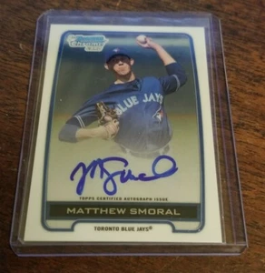 Tarjeta automática Matthew Smoral 2012 1st Bowman Draft cromada selecciones #BCA-MSM - Imagen 1 de 2