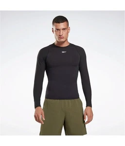 Reebok Mens United By Fitness Compression Basic T-Shirt, Black, Medium - Picture 1 of 4