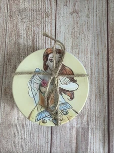 NEU Disney Die Schöne und das Biest Keramik Untersetzer Set (4 Stück) BoxLunch Exklusiv - Bild 1 von 3