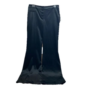 NEW WITH $119 TAGS JS SATIN BLACK PANTS SIZE 8 - Picture 1 of 7