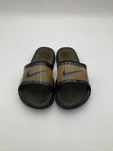 Vintage Nike Highwire Slides Herren Größe 10 Sandalen Flip Flops schwarz transparent selten - Bild 1 von 18