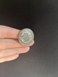 Psyduck Meiji Battle Coin Japanese Silver Metal Pokemon Nintendo Official - Picture 1 of 3