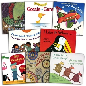 Kaplan Early Learning Bilingual Board Books Assortment - Set of 8 - Foto 1 di 5