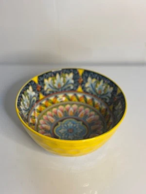 Vajilla de cerámica abstracta estilo marroquí 3"x6,25" cuenco de porcelana Vancasso de colección Foto 1 de 4