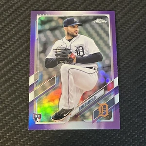 Bryan Garcia 2021 Topps Chrome Update Purple Refractor Tigers Rookie #USC71 - Picture 1 of 3