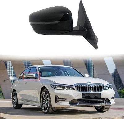 Espejo retrovisor lateral pasajero negro para BMW 2019-23 para 320i, 330i o 330i 51169854786 Foto 1 de 4